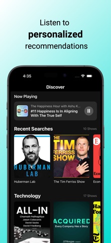 BriefMe: AI Podcast Player screenshot
