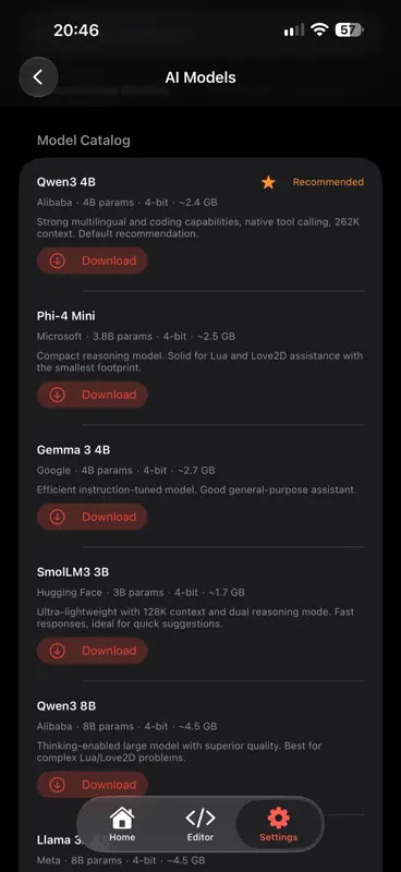Love2D Launcher: Lua Game IDE screenshot 5 of 6