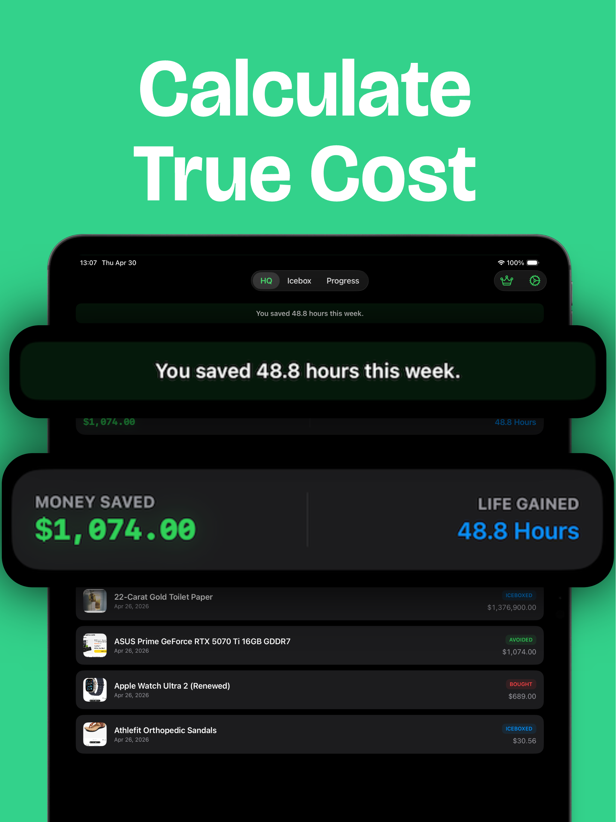 NullSpend: Savings Tracker