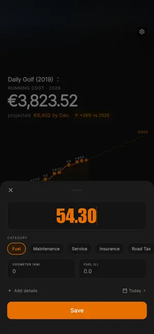 IyalGarage: Car Cost Tracker screenshot 4
