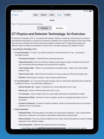 Radiology -Quiz iPad screenshot