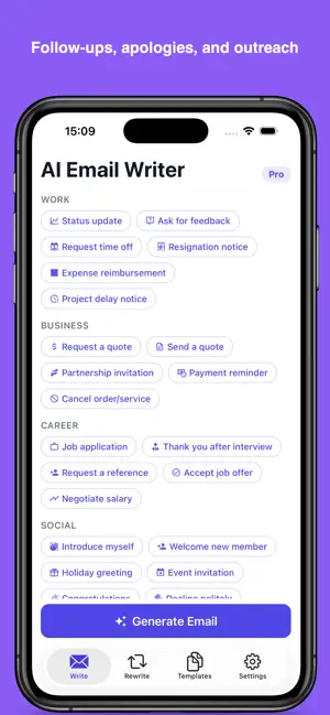 AI Email Writer: Reply & Edit screenshot 2