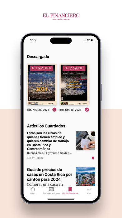El Financiero Costa Rica Screenshot