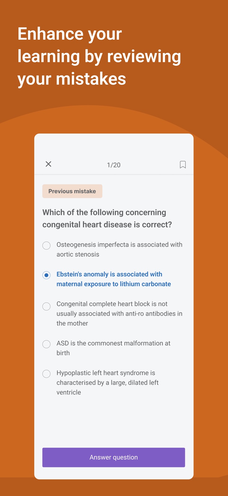 BMJ OnExam iphone screenshot 1