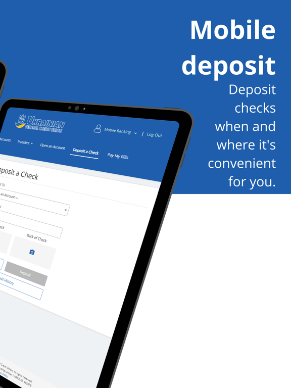 Ukrainian FCU Mobile iPad screenshot 5 - Finance app