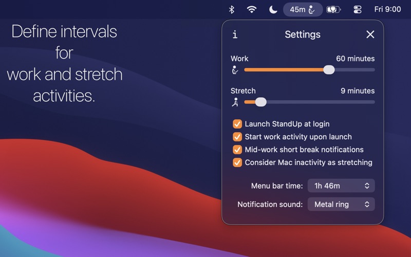 StandUp app screenshot 2