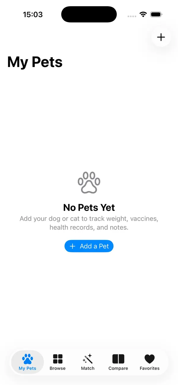 Screenshot #1 pour Pet Breeds