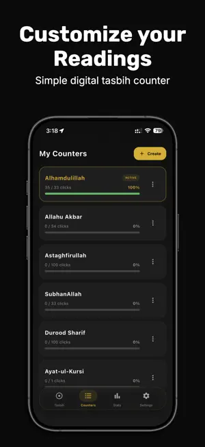 Tasbih Pro – Dhikr Counter screenshot 3