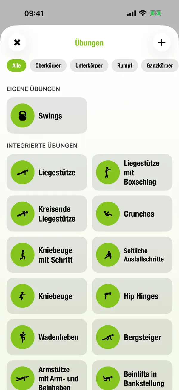 Streaks Workout iPhone App Screenshot 3 – Gesundheit & Fitness