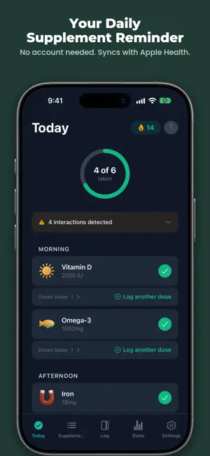 Supplement & Vitamin Tracker screenshot 1