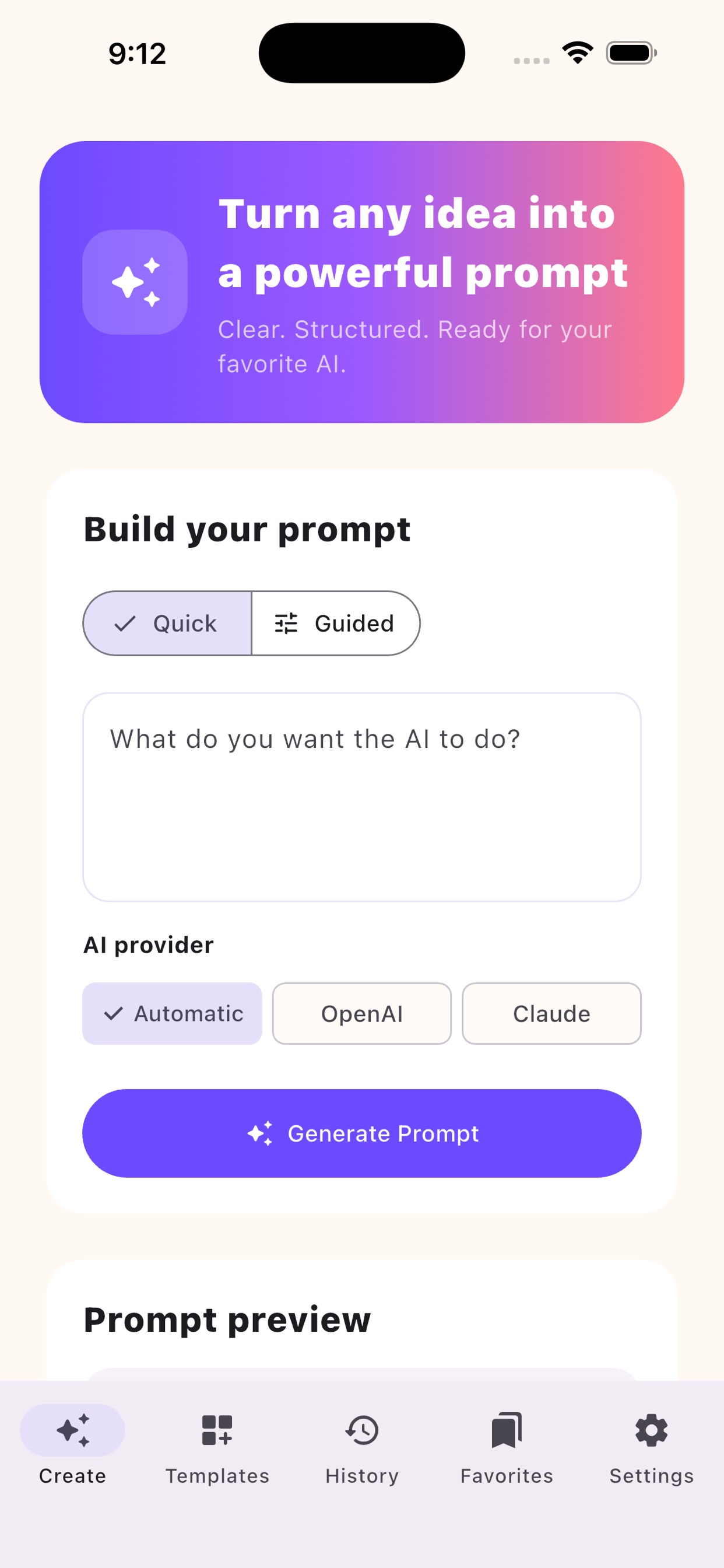Screenshot 1 of A Prompts