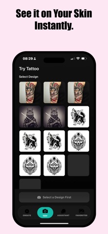 Tattoo AI: Design & Try On screenshot