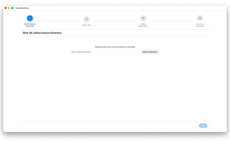 SmartArchive - Backup Tool app screenshot