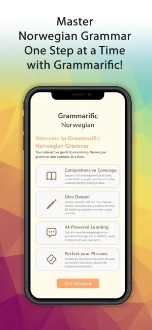 Grammarific: Norwegian Grammar screenshot 1