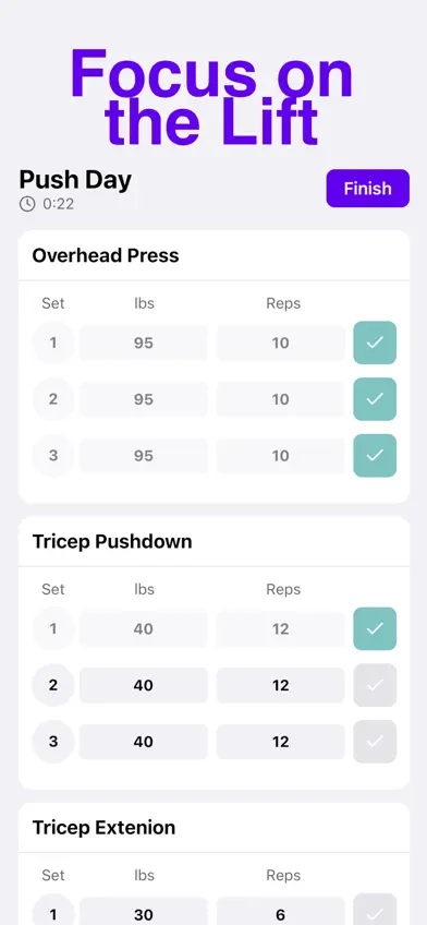 Lift Log - Simple Gym Tracker screenshot 2