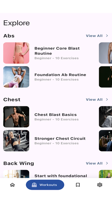 Gym Workouts & Planner Pro Screenshot