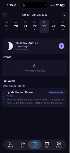 Lunar Nature Calendar screenshot 3