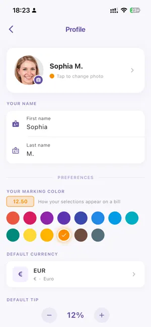 Chill Bill - Split your bill screenshot 2