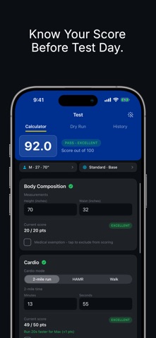 Sentinel: Air Force Fitness iPhone screenshot