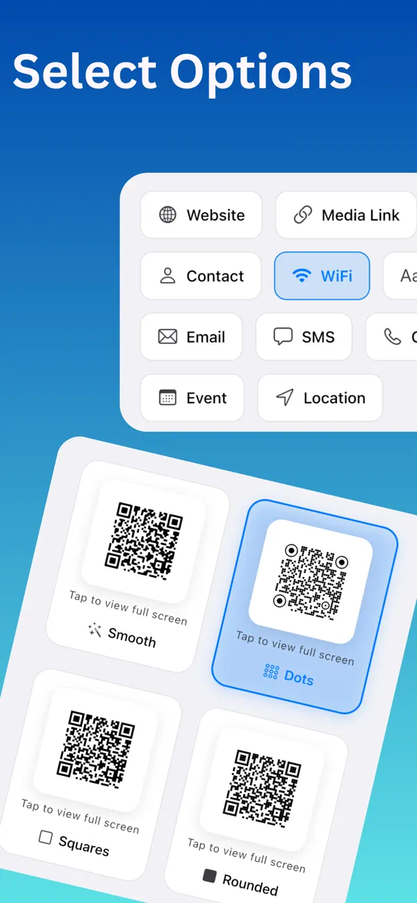 Screenshot #2 pour QR Generator & Code Scanner