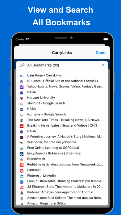 CarryLinks Screenshot