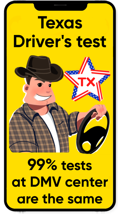 Texas DMV Driving Test Permit Screenshot