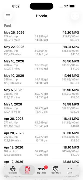 Road Trip MPG: Screenshot 3 von 10