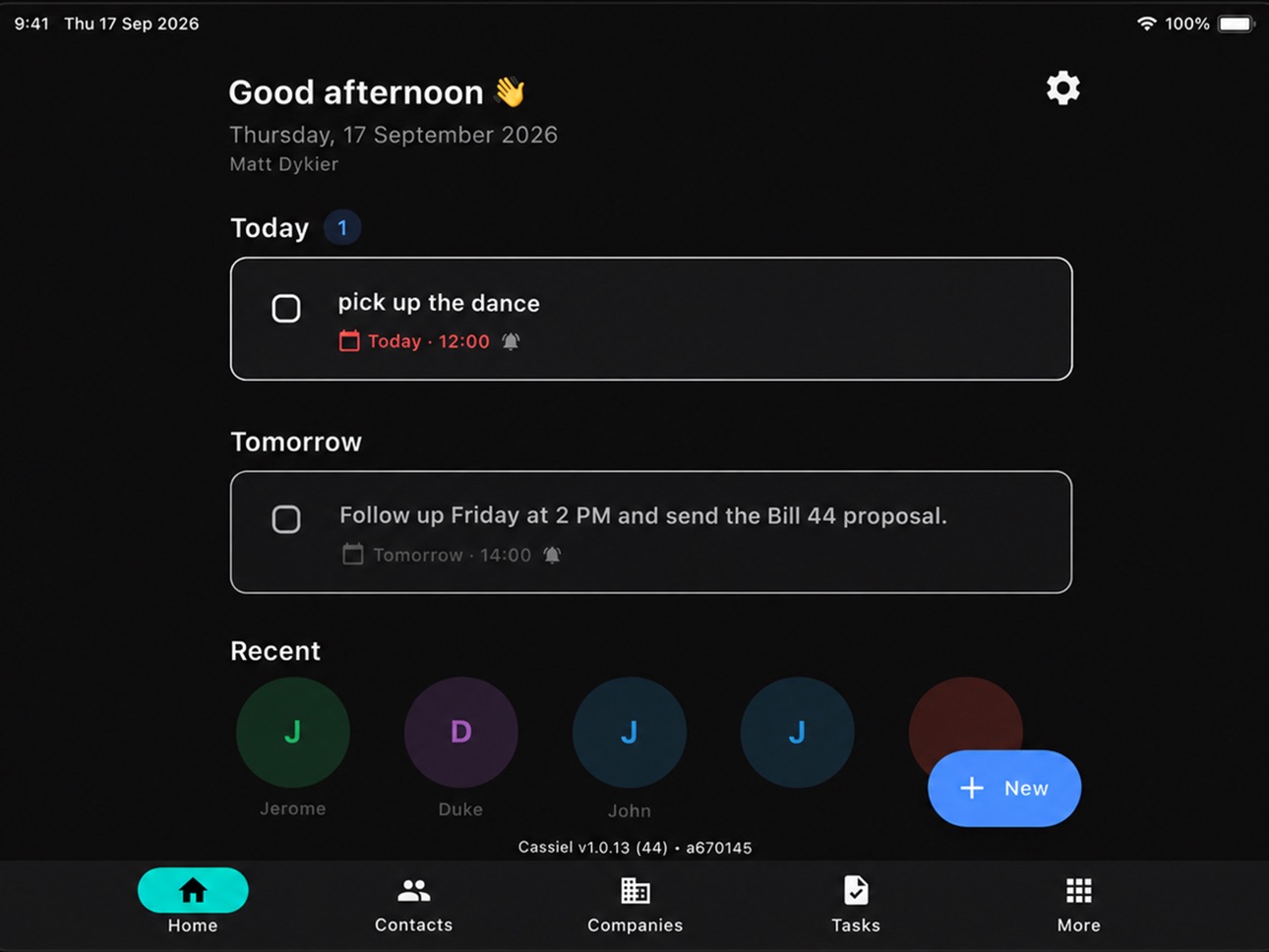Screenshot 3 of Cassiel CRM
