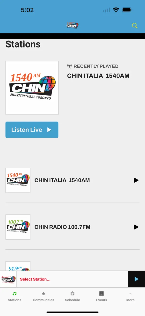Screenshot #1 pour CHIN Radio