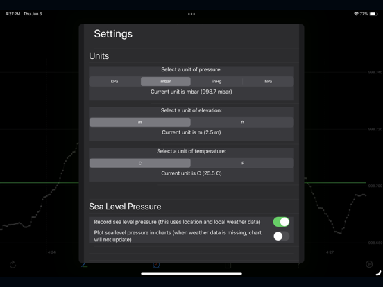 Screenshot #5 pour Barograph: Barometer&Altimeter