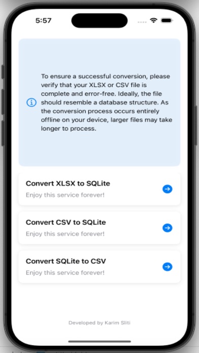 Screenshot #2 pour Secure XLSX 2 SQLite Converter