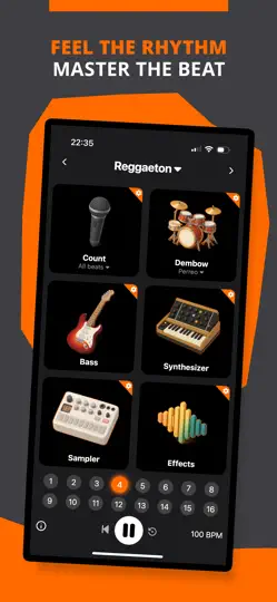 Скриншот Ритмы реггетона - BeatLab на iPhone 1