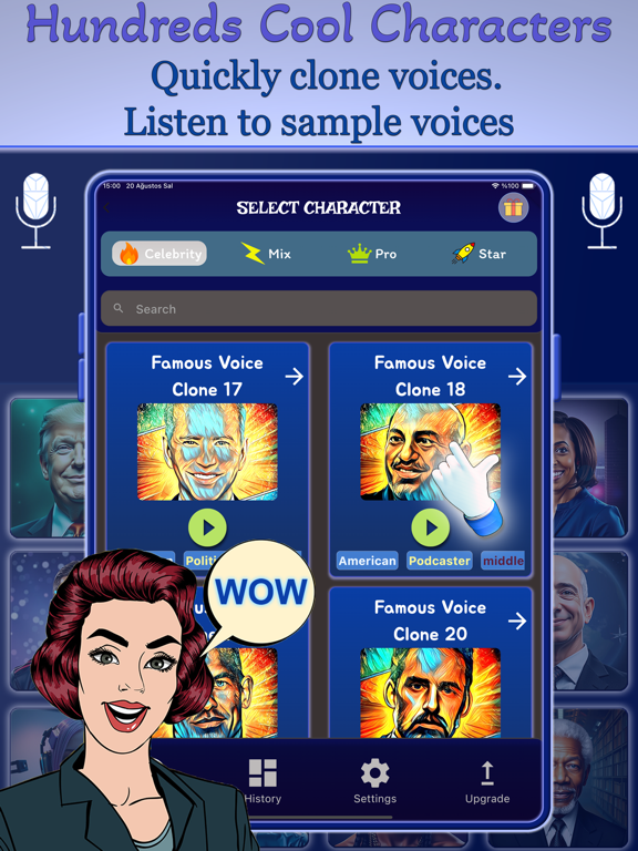 AI Voice Changer: Voice Dub ai iPad screenshot 2 - Productivity app