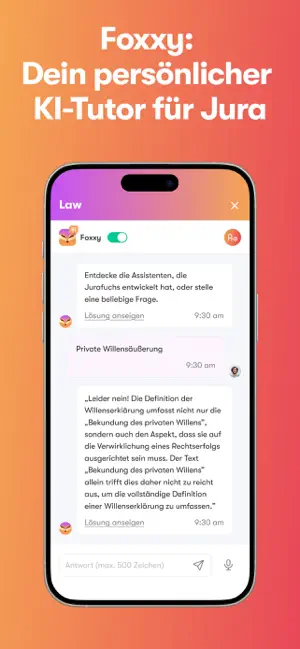 Jurafuchs - Dein Jura-Tutor screenshot 4