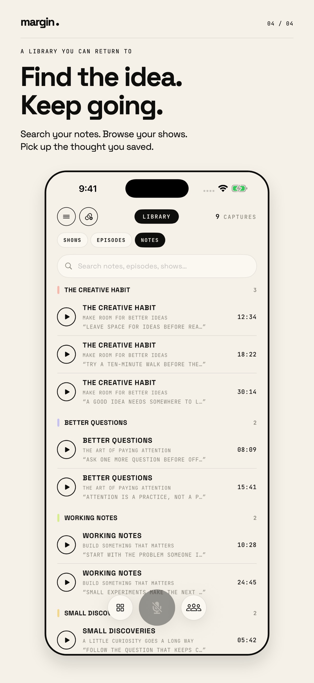 Screenshot 4 of Margin - Podcast notes & clubs