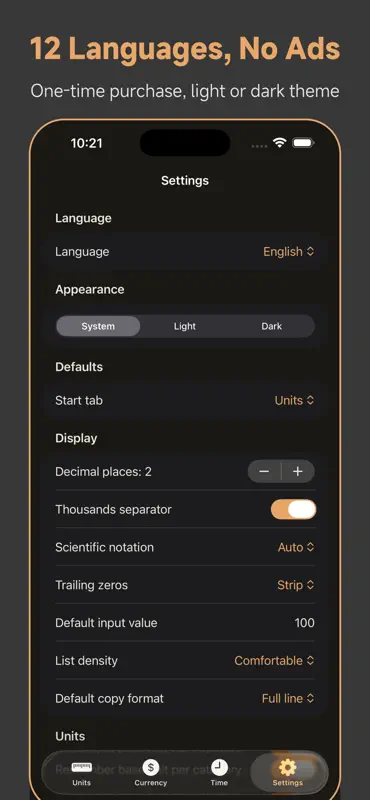 Converter Ultra 単位・通貨換算 screenshot 7 of 7