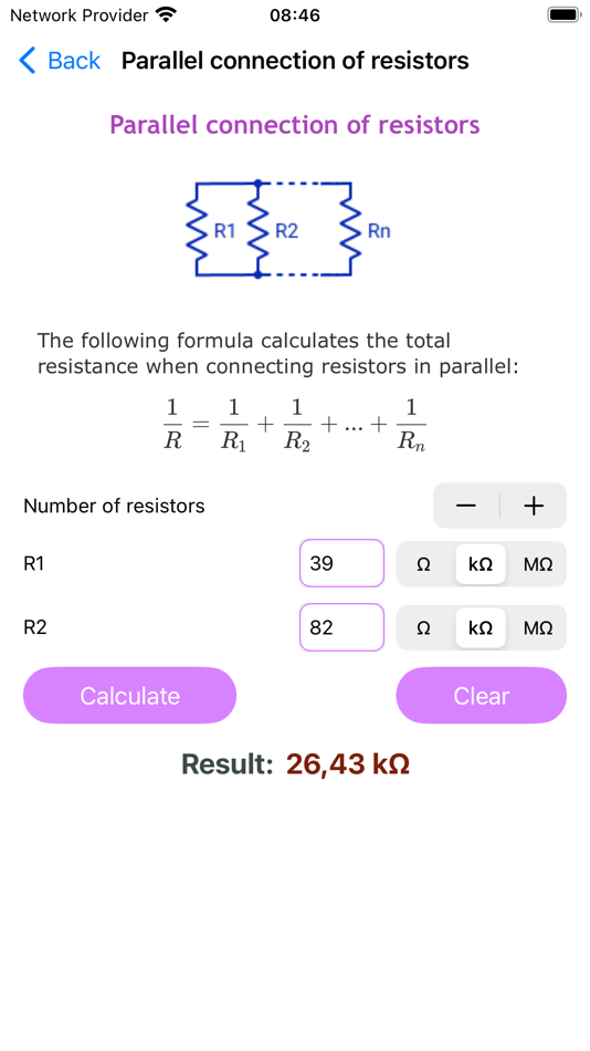 #7. Resistor color codes calc (iOS) De: ALG Software Lab