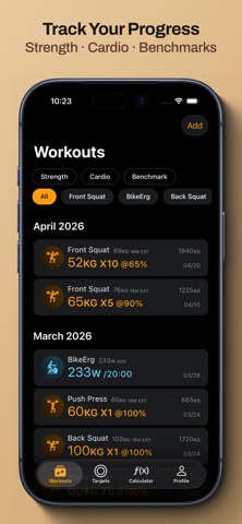 RXd - Workouts Tracker Screenshot 1 of 5