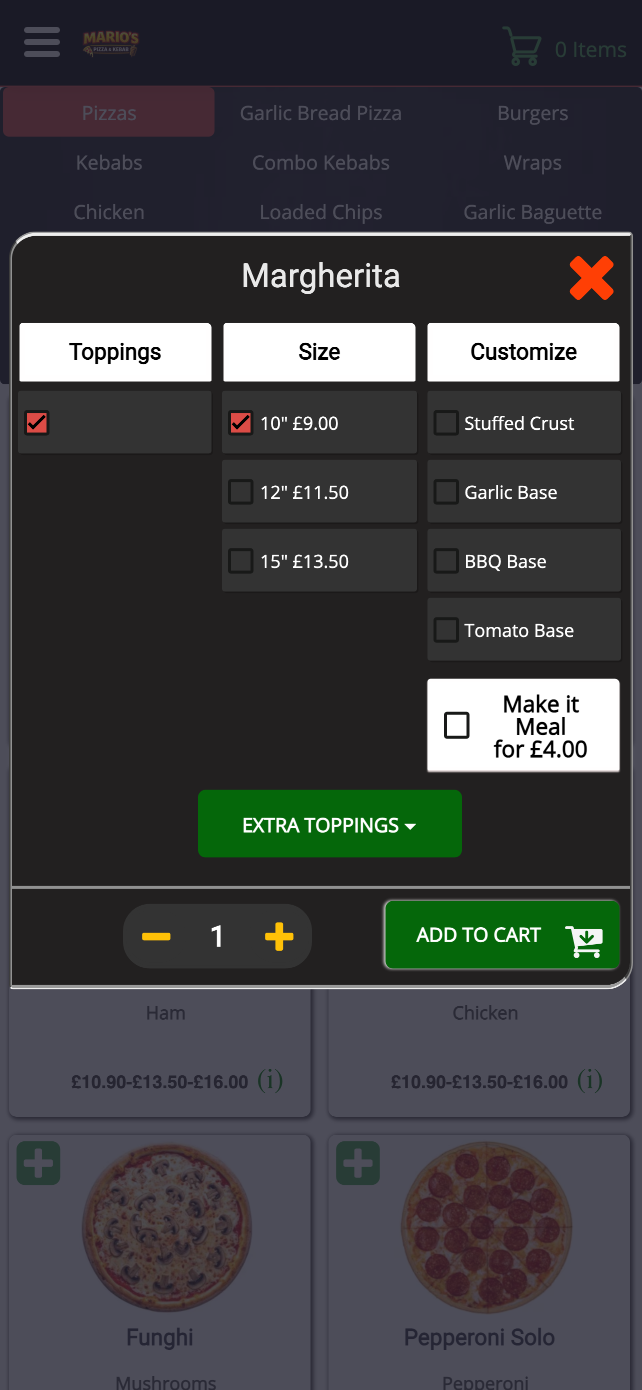 Marios Pizza Kebab