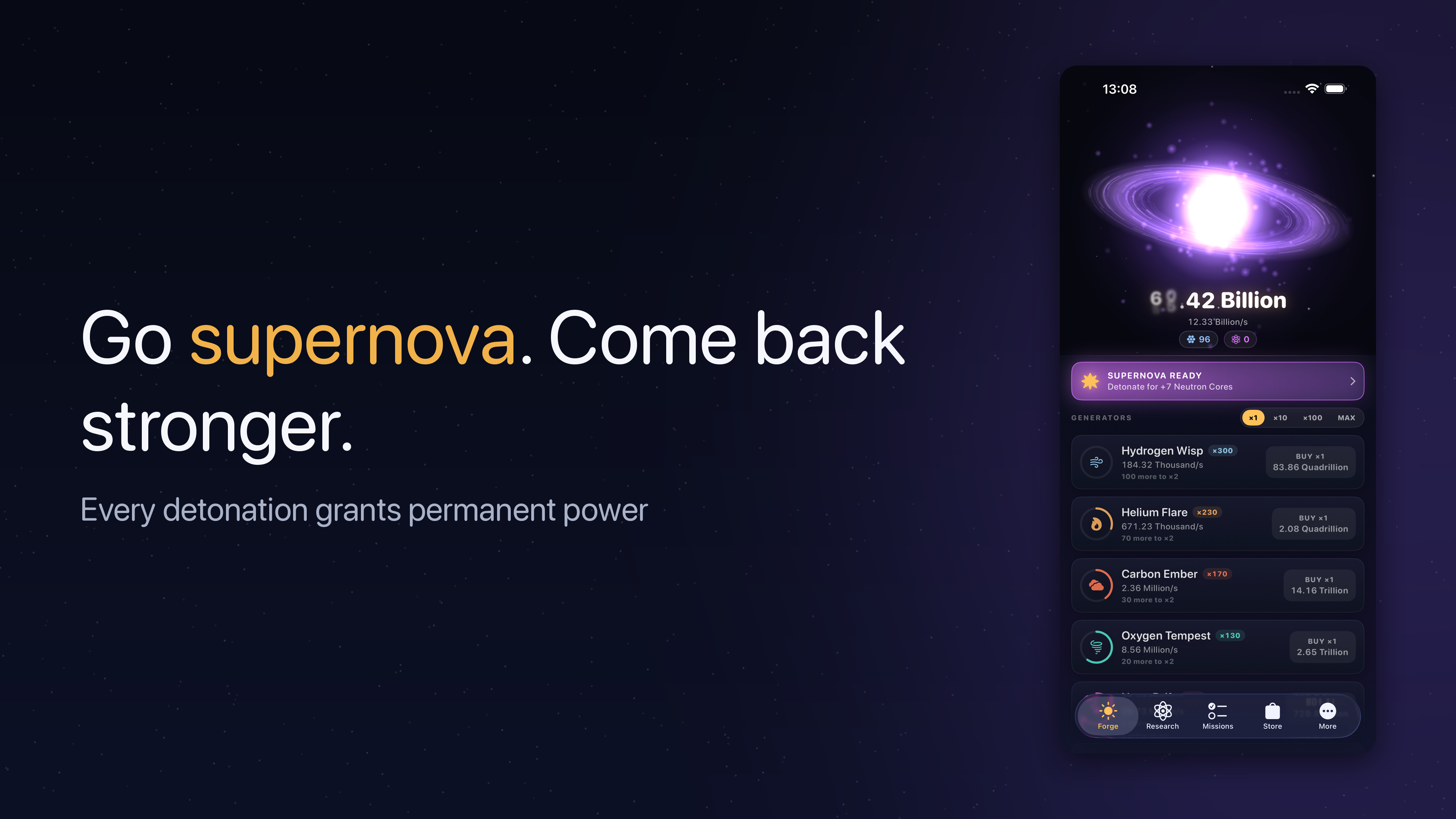 Supernova: Idle Star Forge screenshot 27