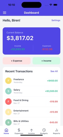 Budget Rider screenshot