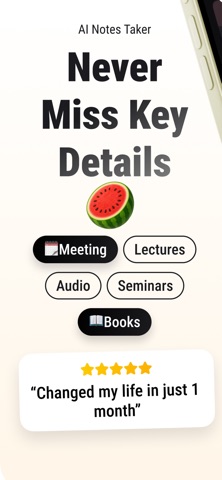 MelonNote - AI Note Taker Screenshot 1 of 6