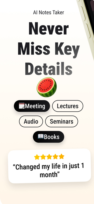 MelonNote - AI Note Taker Screenshot 1 of 6