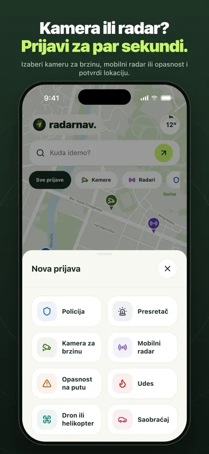 Screenshot 5 von 6 zu RadarNav: Kamere i prijave