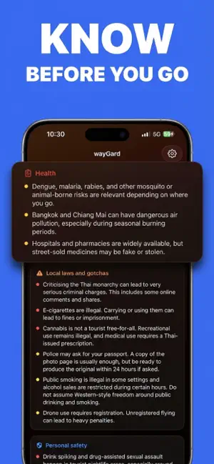 wayGard - Travel Safety Guide screenshot 4