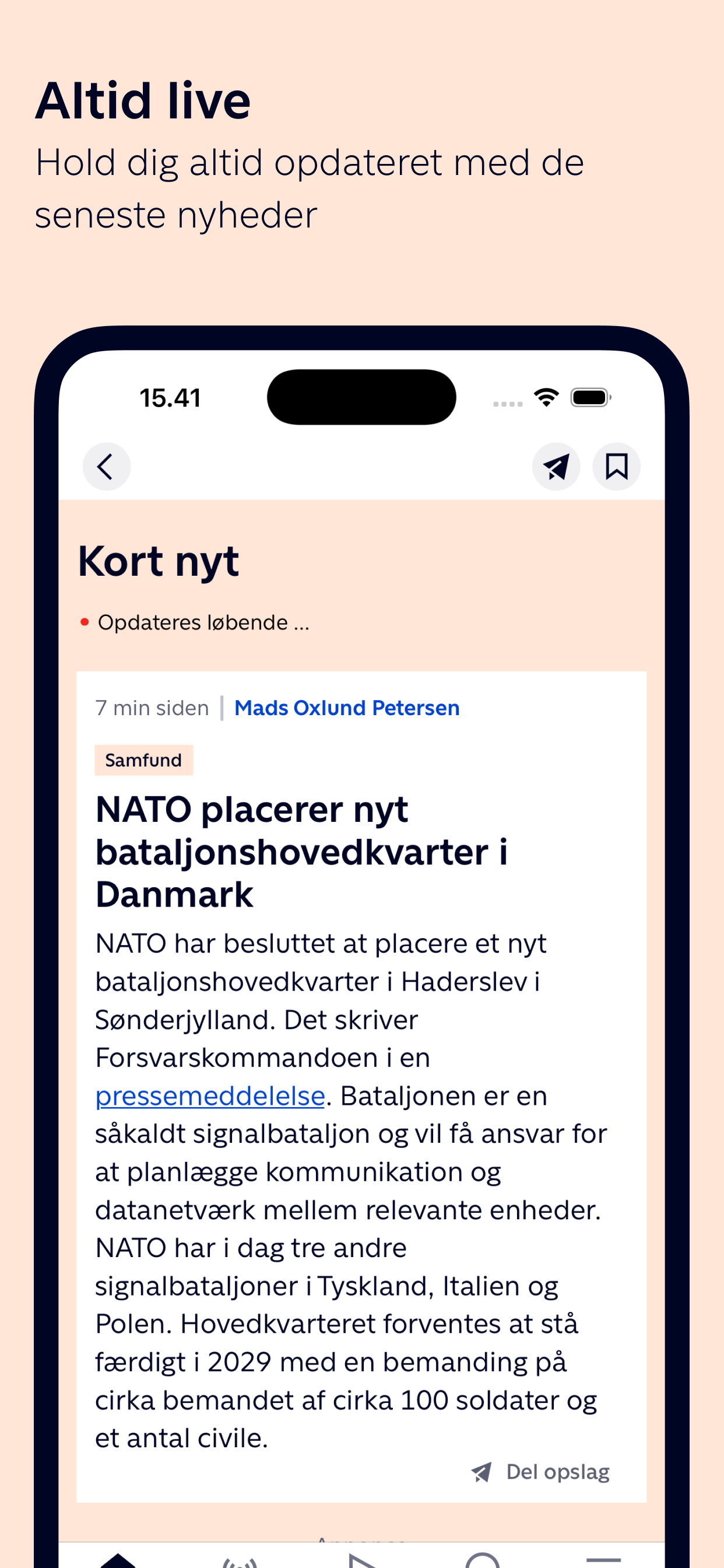 TV 2 Nyheder screenshot 2