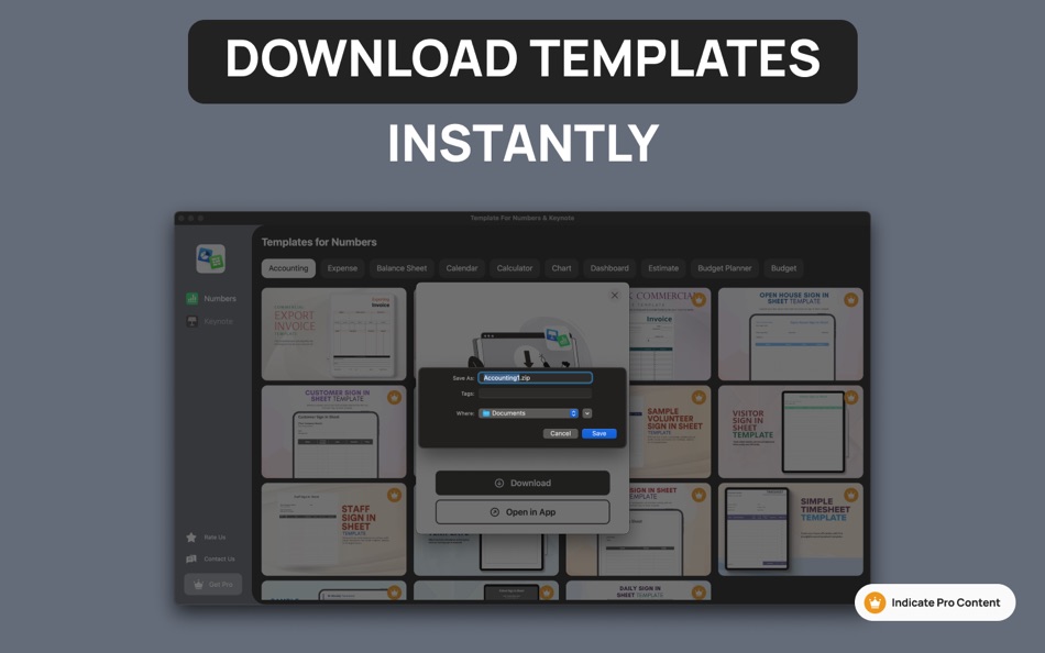 #4. Template For Numbers & Keynote (macOS) 由: Faisal Musthaq