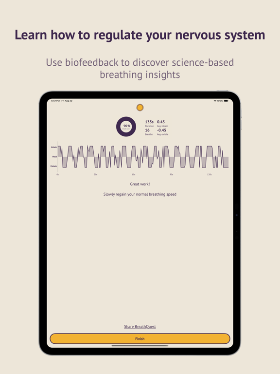 Screenshot #5 pour BreathQuest: Gamify Meditation