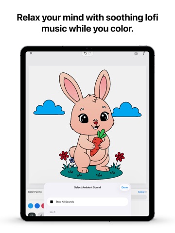 Coloring Book App: Color Vibes iPad screenshot