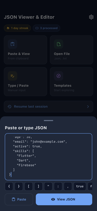 JSON Viewer and Editor Screenshot 3 of 6